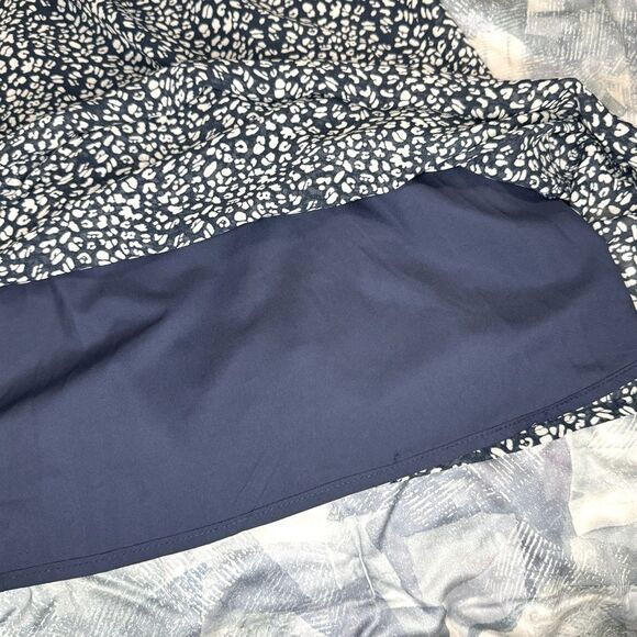 NWT Kojooin Ruffle Mock Neck Long Sleeve Floral Pleated Flowy Mini Dress Sz XXL - Picture 8 of 12